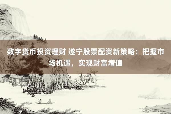 数字货币投资理财 遂宁股票配资新策略：把握市场机遇，实现财富增值