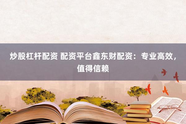 炒股杠杆配资 配资平台鑫东财配资：专业高效，值得信赖